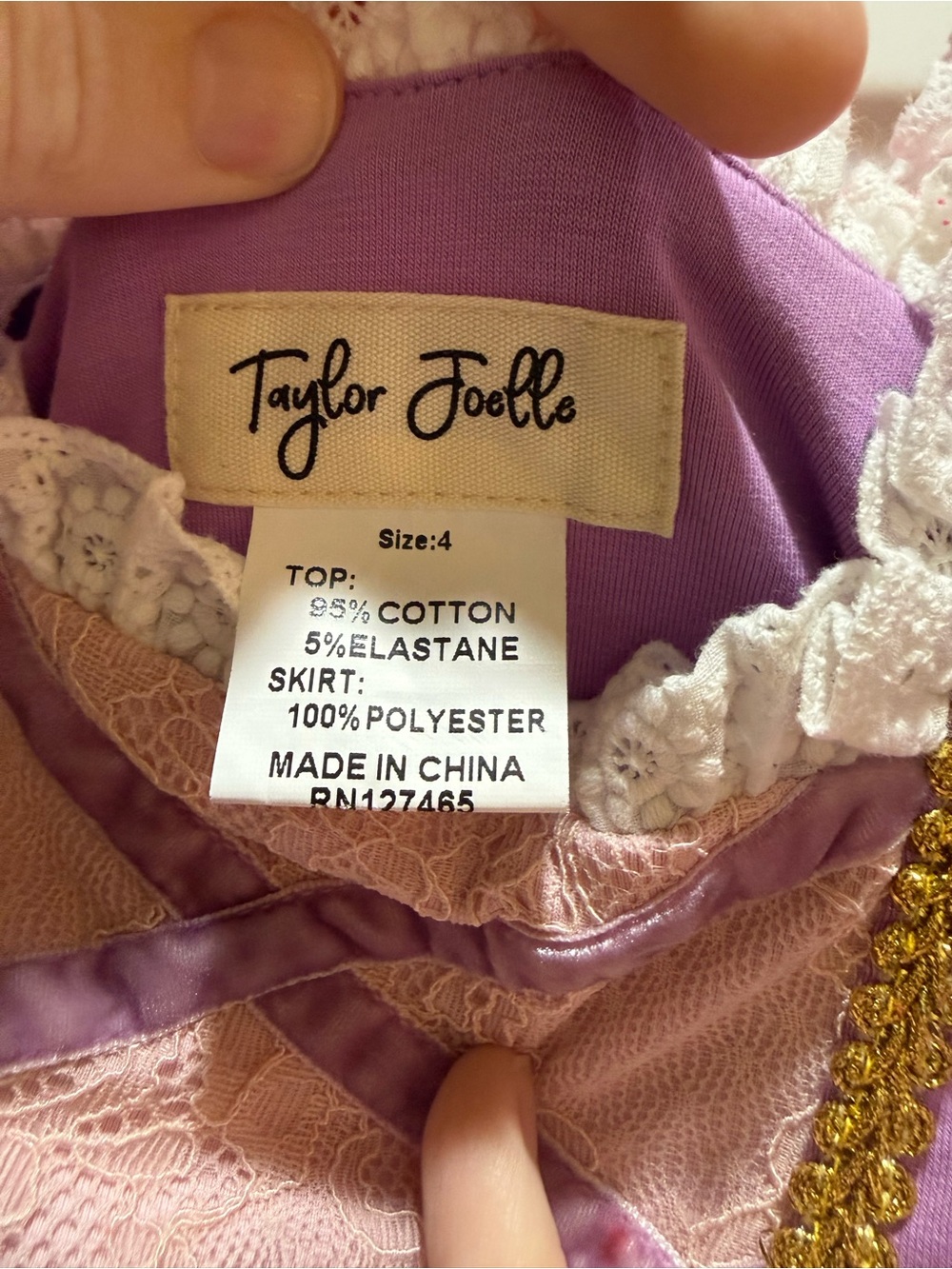 Taylor Joelle Rapunzel Dress - Picture 3 of 4